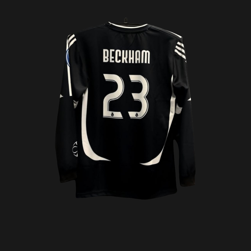 DAVID BECKHAM REAL MADRID 2006 - 07 AWAY RETRO