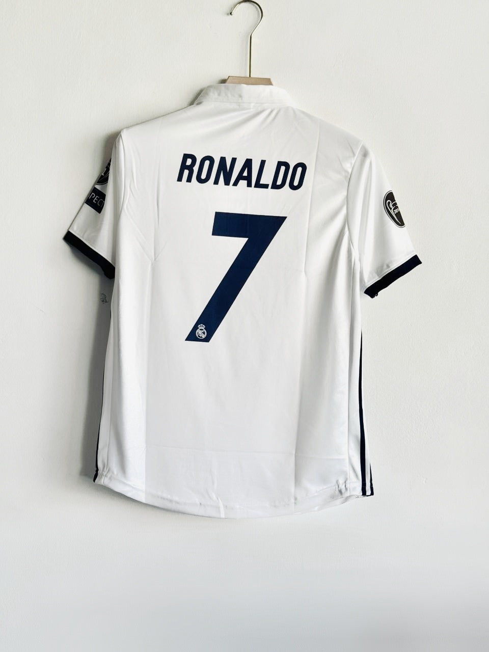 REAL MADRID 2016-17 HOME KIT RONALDO POLO EMBROIDERY PREMIUM