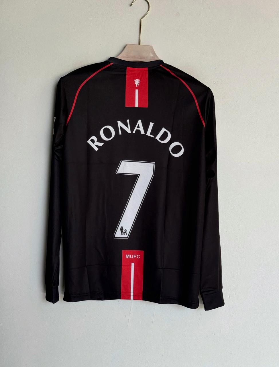 MANCHESTER UNITED RETRO 2007-08 AWAY RONALDO FULL SLEEVE (EMBROIDERY LOGOS)
