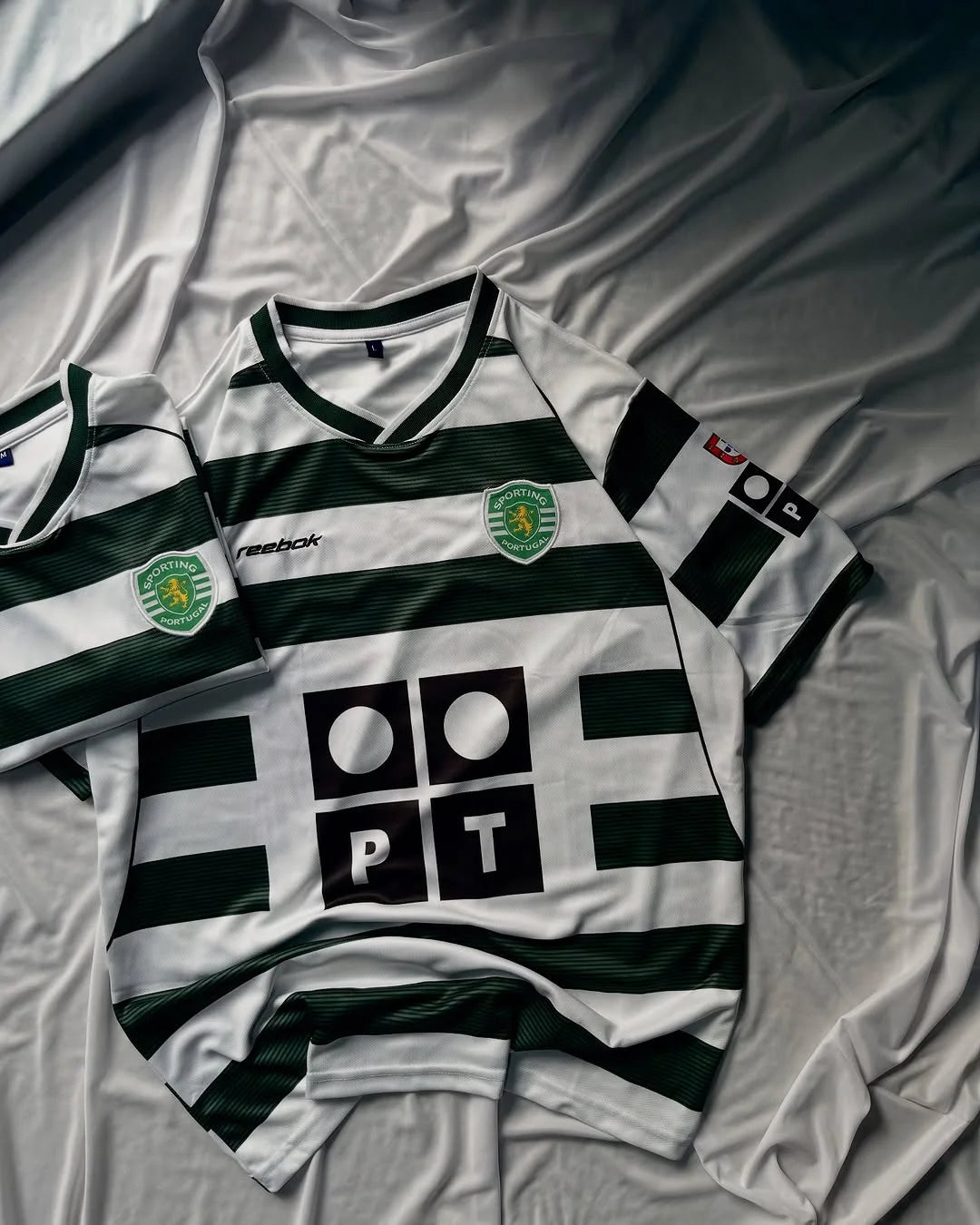 SPORTING LISBON RETRO 2002-03 HOME C.RONALDO (EMBROIDERY LOGOS)