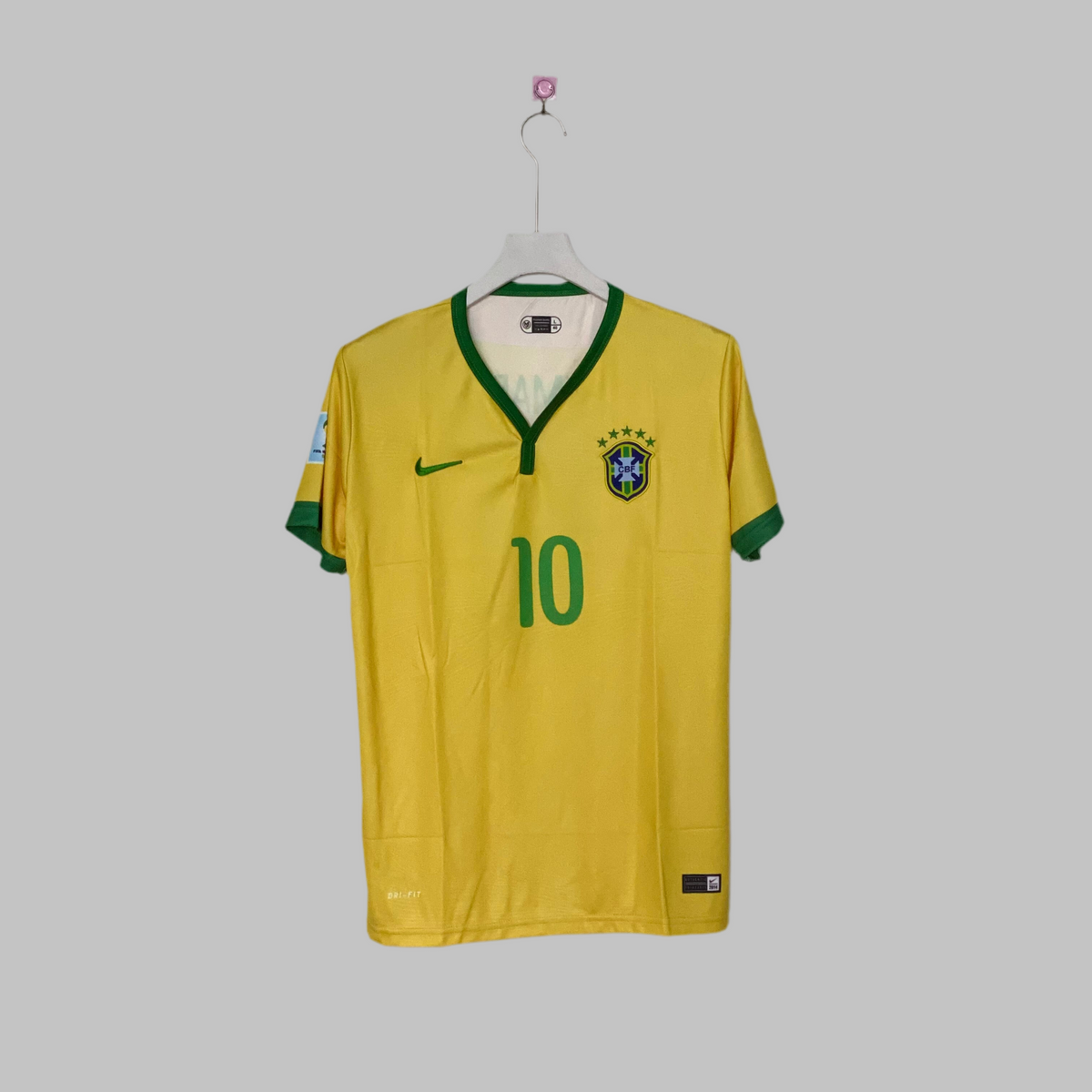NEYMAR JR BRAZIL 2014 WORLD CUP HOME KIT