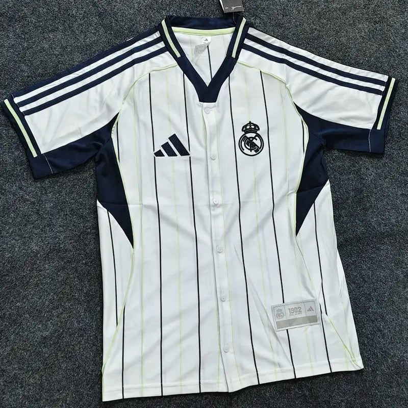 REAL MADRID BASEBALL SHIRT OFFICIAL 2025/26 HIGH QUALITY