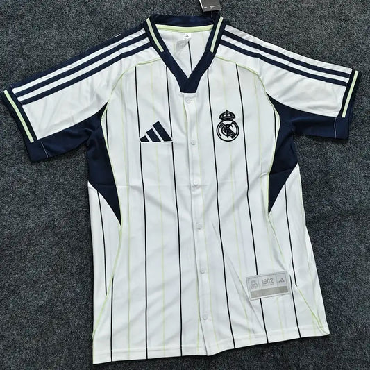 REAL MADRID BASEBALL SHIRT OFFICIAL 2025/26 HIGH QUALITY
