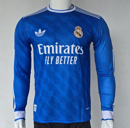 REAL MADRID 2025-26 THIRD KIT FULL SLEEVE BELLINGHAM ( EMBROIDERY LOGOS)