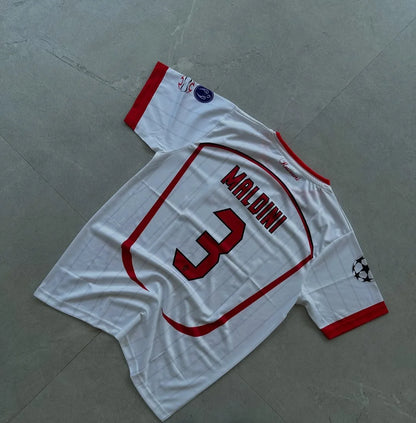AC MILAN RETRO 2006-07 AWAY KIT MALDINI (EMBROIDERY LOGOS)
