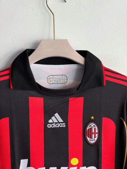 AC MILAN RETRO 2006-07 HOME KIT COLLAR FULL SLEEVE KAKA (PREMIUM QUALITY)
