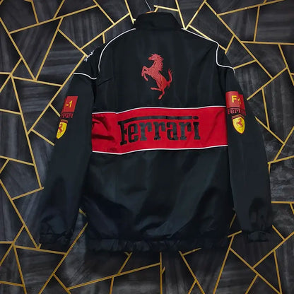 FERRARI F 1 BLACK ICONIC PREMIUM QUALITY JACKET