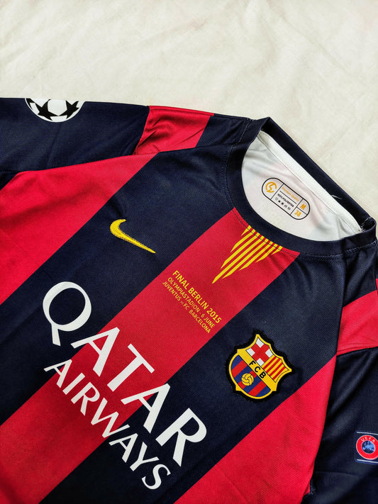 Neymar Barcelona 2015/16 Season Embroidered Half-Sleeve Jersey.