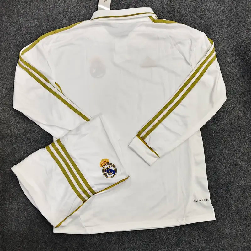 REAL MADRID HOME 2011/12 OFFICIAL FULL SLEEVES RETRO KIT