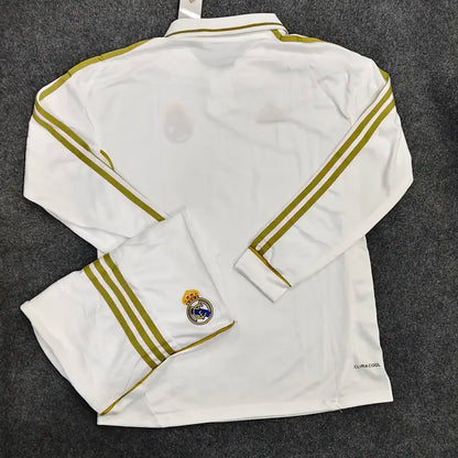 REAL MADRID HOME 2011/12 OFFICIAL FULL SLEEVES RETRO KIT