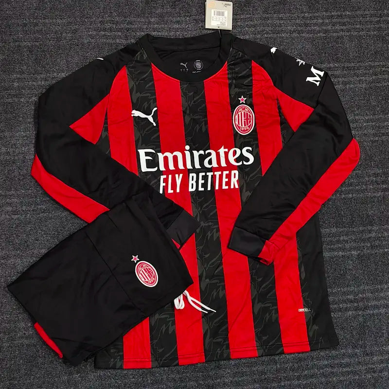AC MILAN HOME 2025/26 OFFICIAL FULL SLEEVES KIT