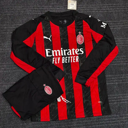 AC MILAN HOME 2025/26 OFFICIAL FULL SLEEVES KIT