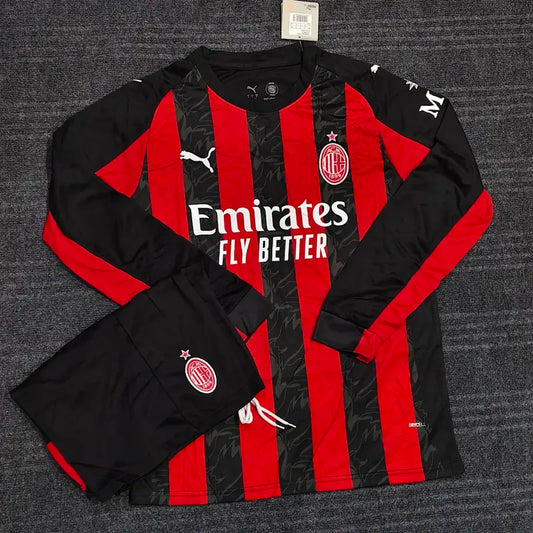 AC MILAN HOME 2025/26 OFFICIAL FULL SLEEVES KIT
