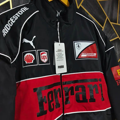 FERRARI F 1 BLACK ICONIC PREMIUM QUALITY JACKET