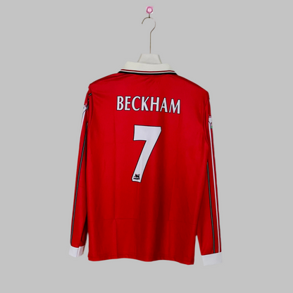 DAVID BECKAM MANCHESTER UNITED 1998 - 1999 HOME KIT