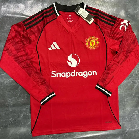 MAN UNITED HOME OFFICIAL 2025/26 FULL SLEEVES PREMIUM QUALITY FULL SLEEVES