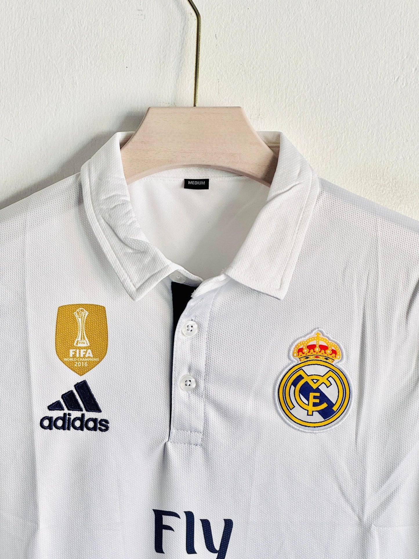 REAL MADRID 2016-17 HOME KIT RONALDO POLO EMBROIDERY PREMIUM