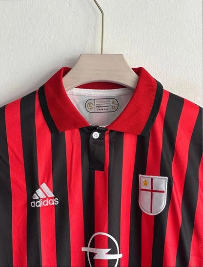 ACMILAN 1999-2000 HOME KIT MALDINI POLO EMBROIDERY