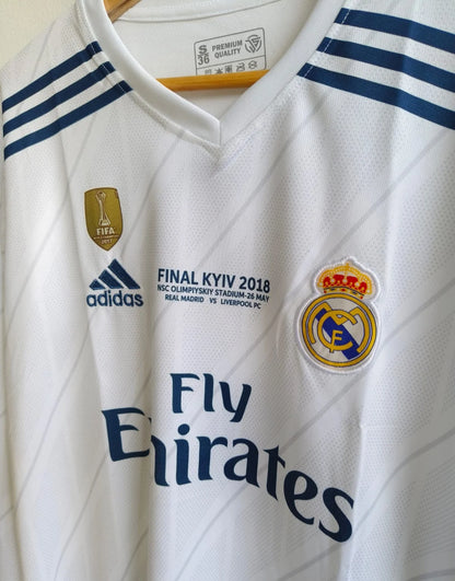 REAL MADRID RETRO 2017-18 HOME KIT FULL SLEEVE RONALDO (EMBROIDERY LOGOS)