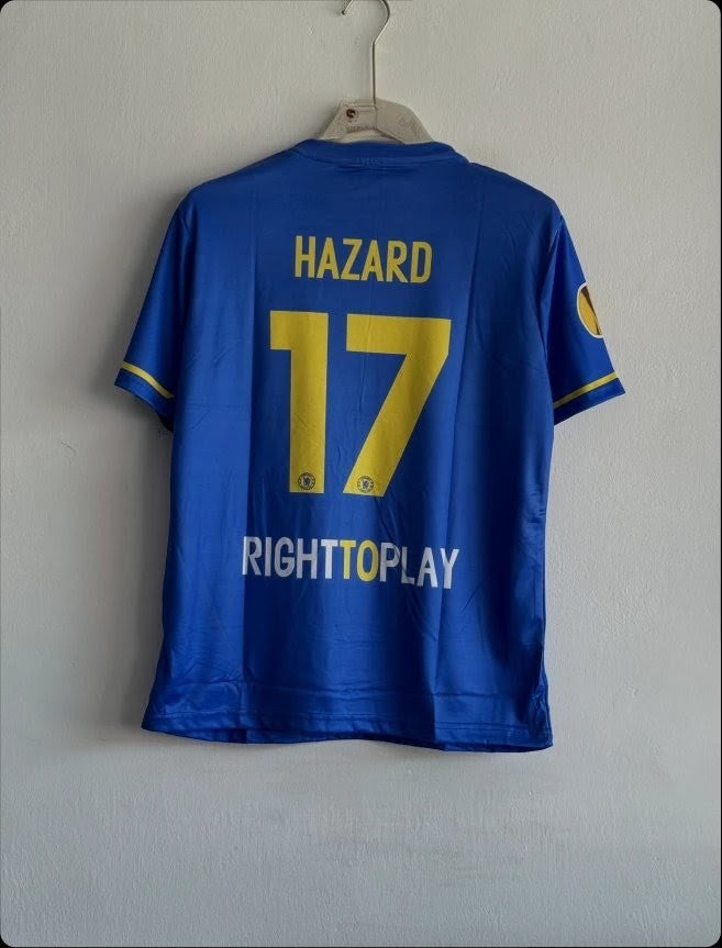 CHELSEA 2012-13 HOME KIT HAZARD EMBROIDERY