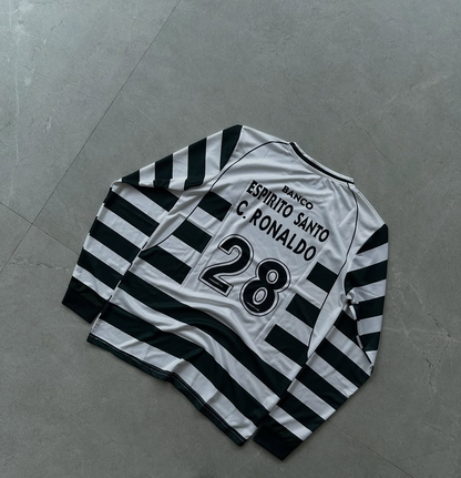 SPORTING LISBON RETRO 2002-03 HOME RONALDO FULL SLEEVE (PREMIUM QUALITY)