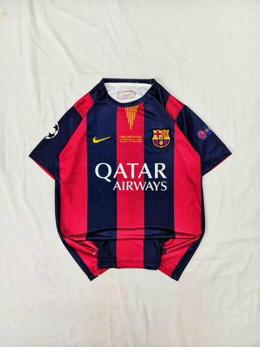 Neymar Barcelona 2015/16 Season Embroidered Half-Sleeve Jersey.