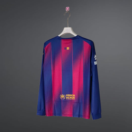 FC BARCELONA PLAIN BACK 2025 - 26 HOME KIT