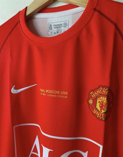 MANCHESTER UNITED RETRO 2007-08 HOME RONALDO FULL SLEEVE (EMBROIDERY LOGOS)