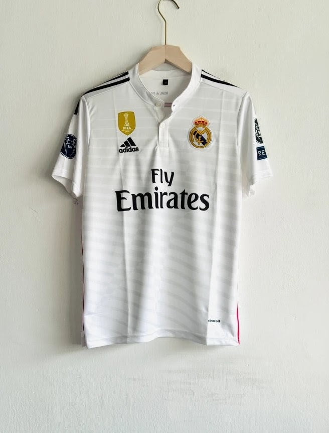 REAL MADRID 2014-15 HOME KIT RONALDO POLO EMBROIDERY