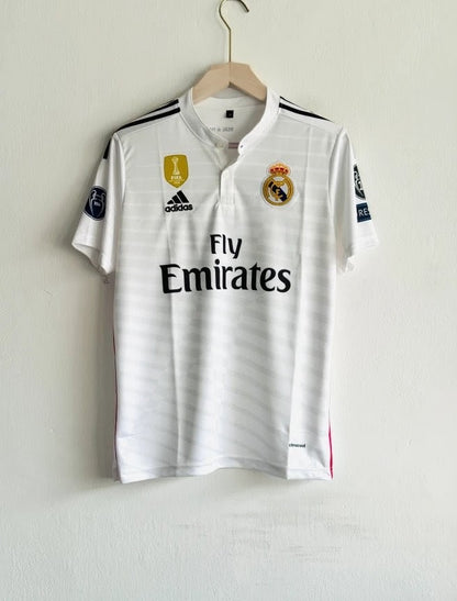 REAL MADRID 2014-15 HOME KIT RONALDO POLO EMBROIDERY