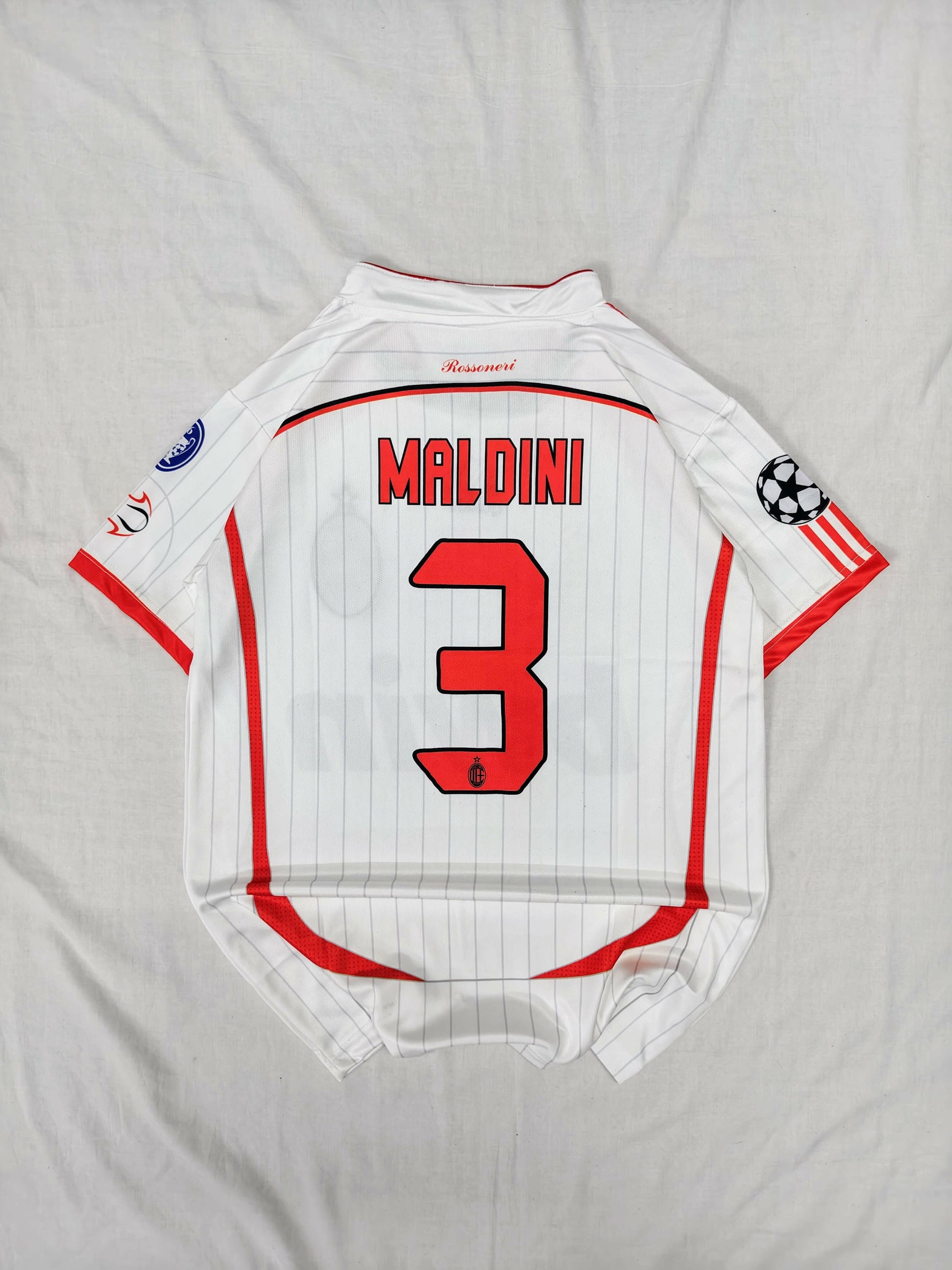 AC Milan Inspired Retro Maldini #3 Jersey – 2007 Champions Edition.
