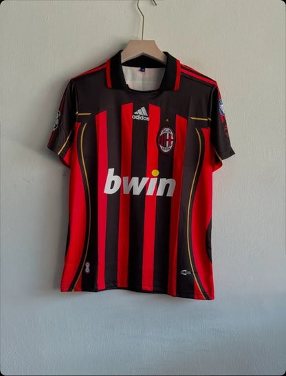 ACMILAN 2006-07 HOME KIT MALDINI POLO EMBROIDERY