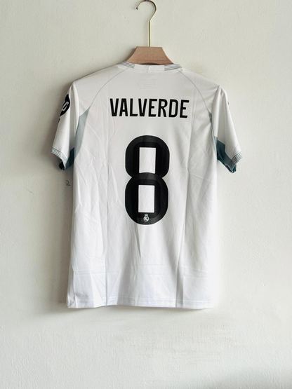 REAL MADRID 2025-26 HOME KIT (EMBROIDERY LOGOS)