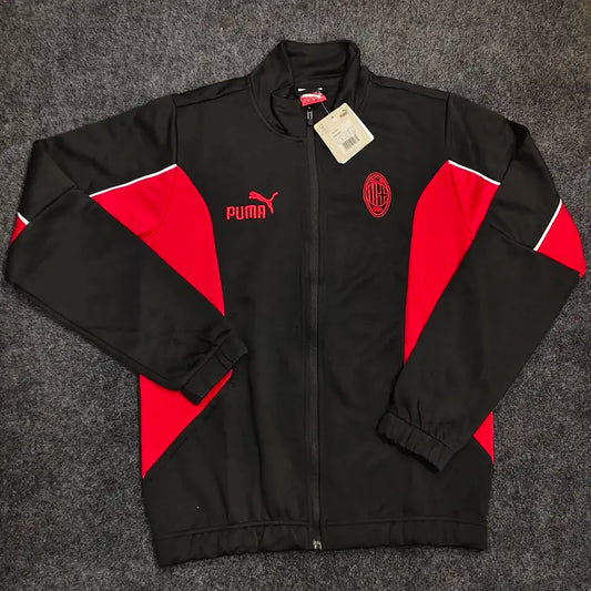 AC MILAN BLACK OFFICIAL 2025/26 PREMIUM JACKET