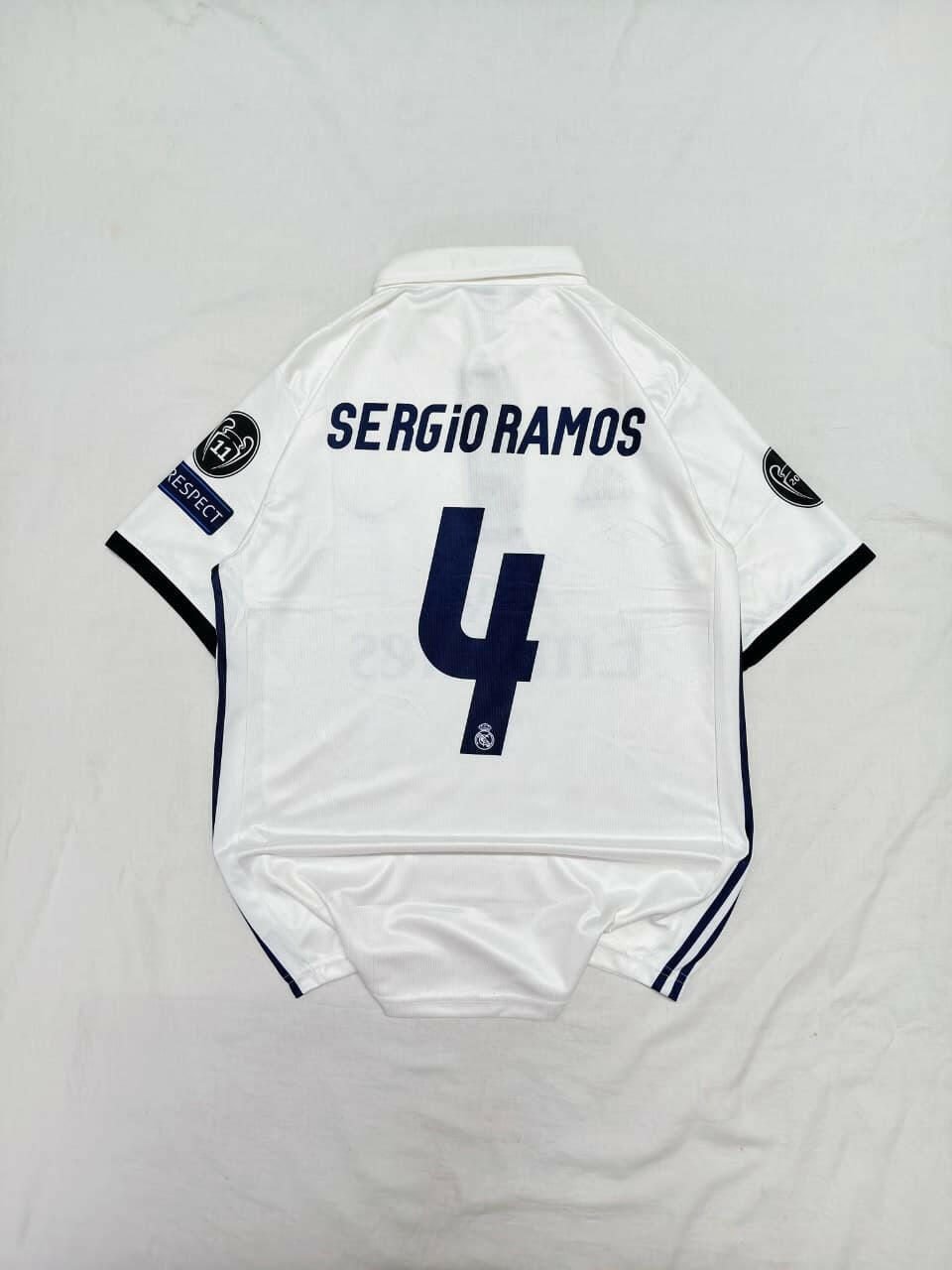 Real Madrid 2016/17 Home Jersey – Sergio Ramos #4.