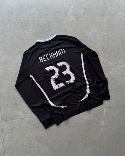REAL MADRID RETRO 2006-07 FULL SLEEVE BECKHAM (EMBROIDERY LOGO)
