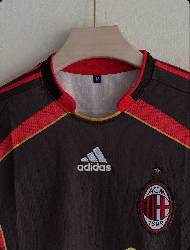 ACMILAN 2006-07 HOME KIT MALDINI RETRO EMBROIDERY